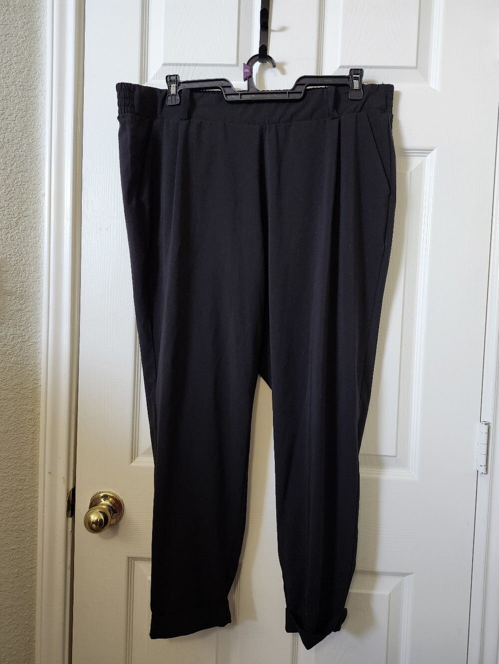 torrid Black Pleated Tapered Dress Pants